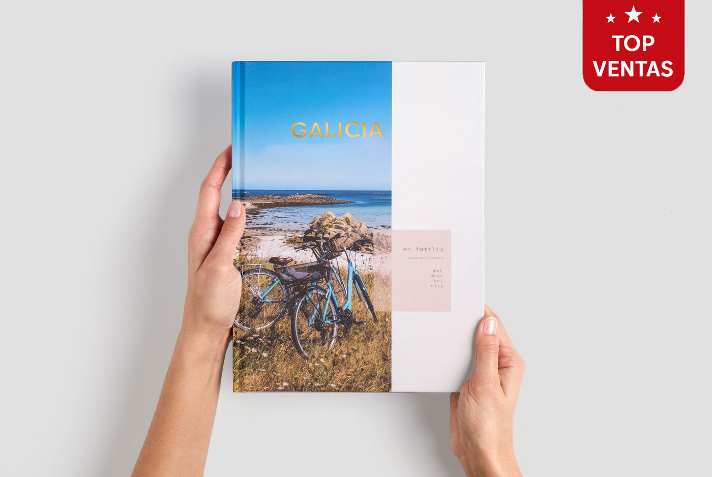 álbum de fotos grande vertical.