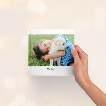 álbum de fotos pequeño cuadrado.