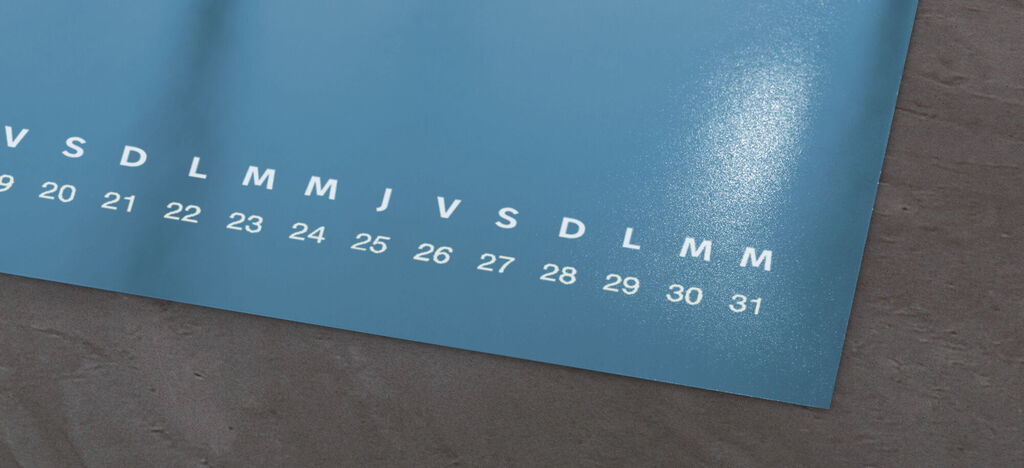 Papel fotográfico mate para calendarios personalizados