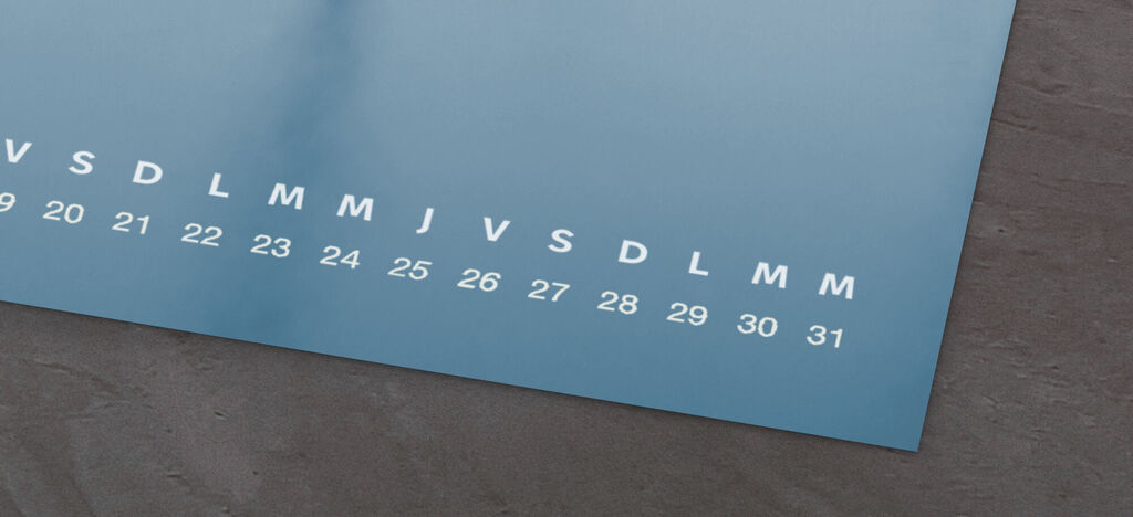 Papel fotográfico ultra mate para calendarios personalizados