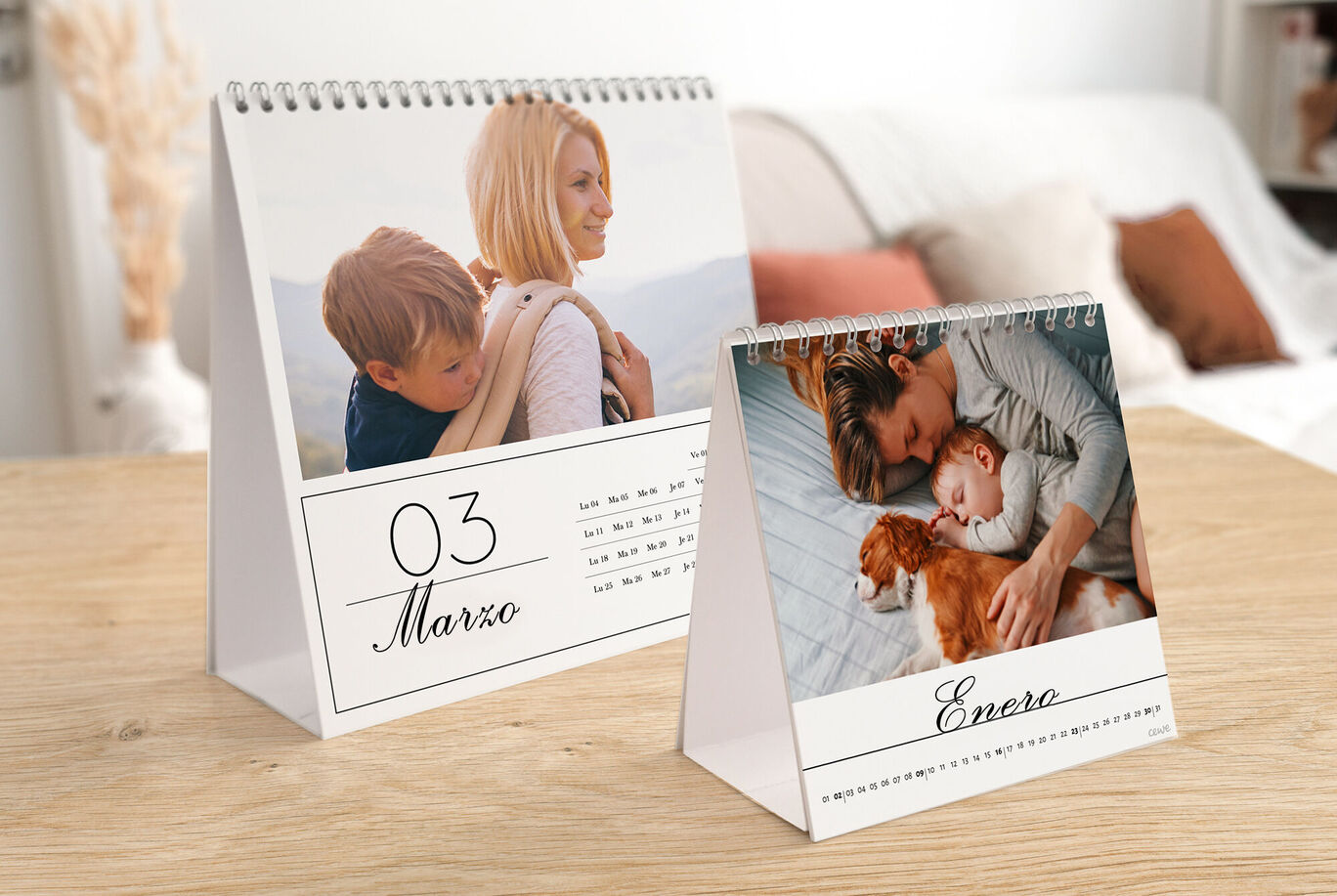 Todos los calendarios para mesa personalizados con fotos