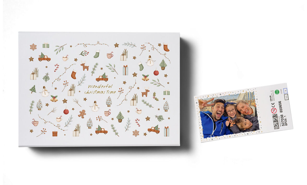 Calendario de Adviento con puzzle personalizado