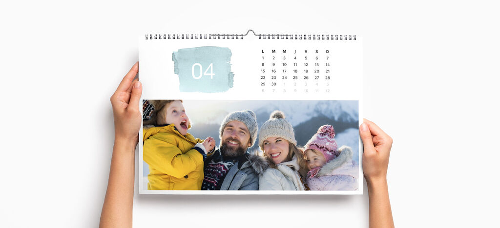 Calendario de pared personalizado A3 horizontal