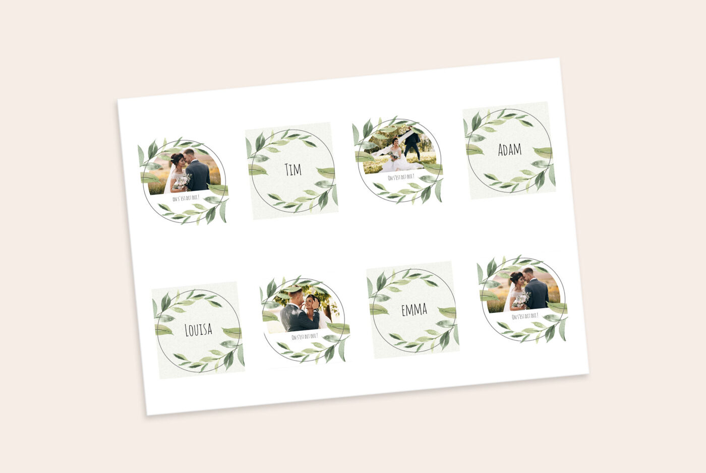 Foto pegatinas adhesivas personalizadas con fotos.