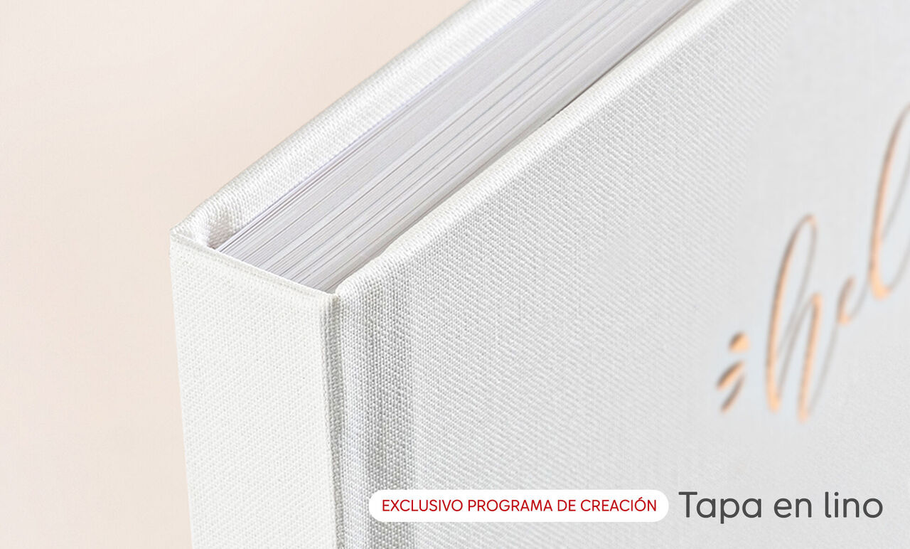 Tapa de lino para álbum de fotos, elegante y suave al tacto