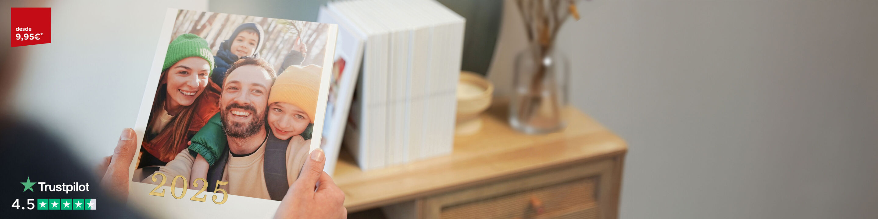 Álbum de fotos digital personalizado con tus mejores fotografías.