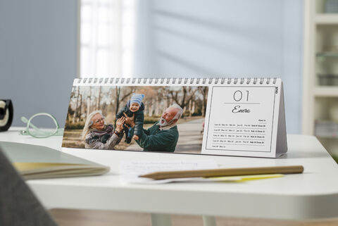 Calendario de mesa horizontal