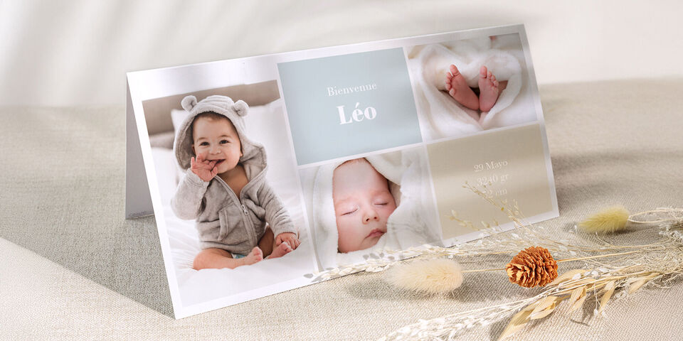 Tarjetas personalizadas para eventos y ocasiones especiales como nacimientos, comuniones, bodas, cumpleaños, etc.
