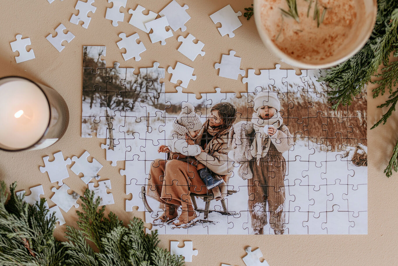 puzzle pequeño de 112 o 266 piezas.