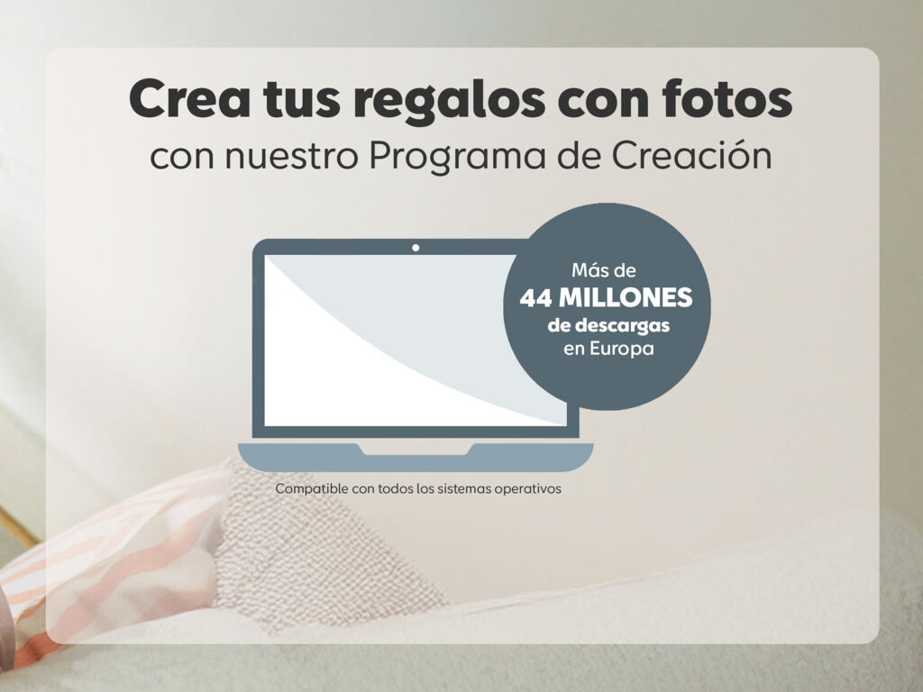Descargar programa de creación para álbumes CEWE, más de 44 millones de descargas en Europa.