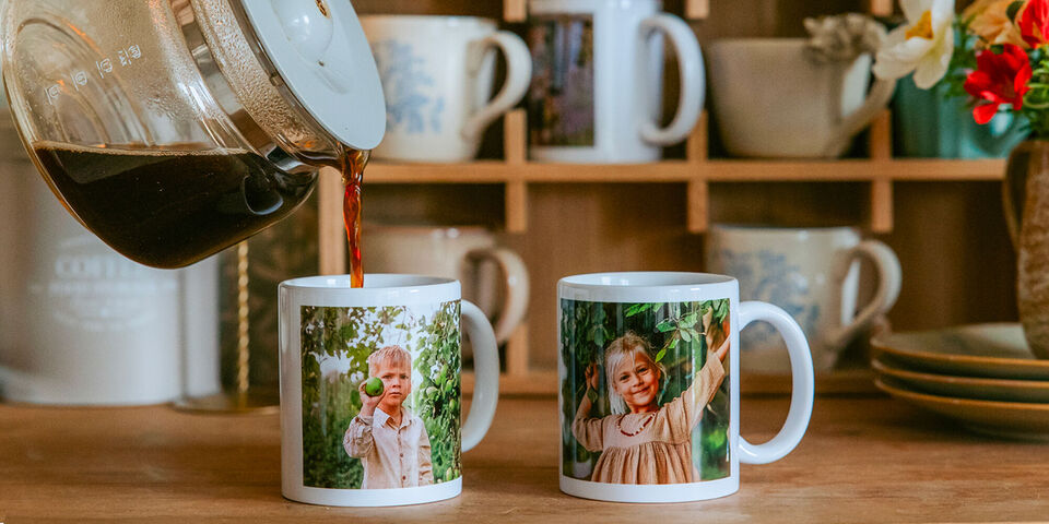 Tazas personalizadas con tus mejores fotos. El regalo ideal para tomar café por las mañanas disfrutando de tus mejores recuerdos.