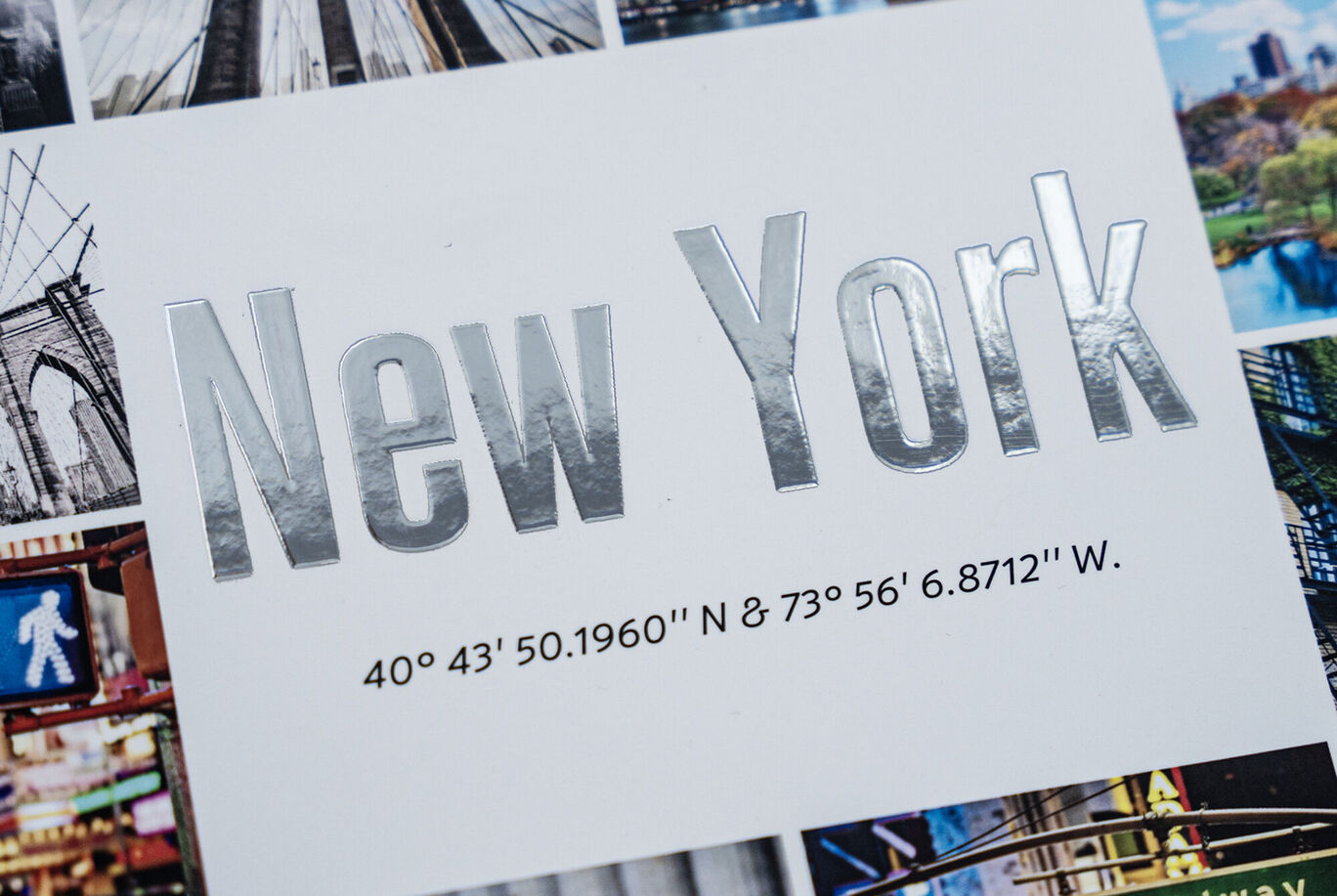 Efecto de relieve plata con grabado premium para álbum de fotos