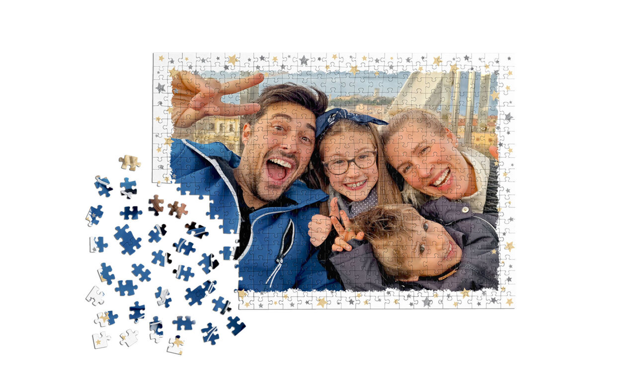 Calendario de Adviento con puzzle personalizado