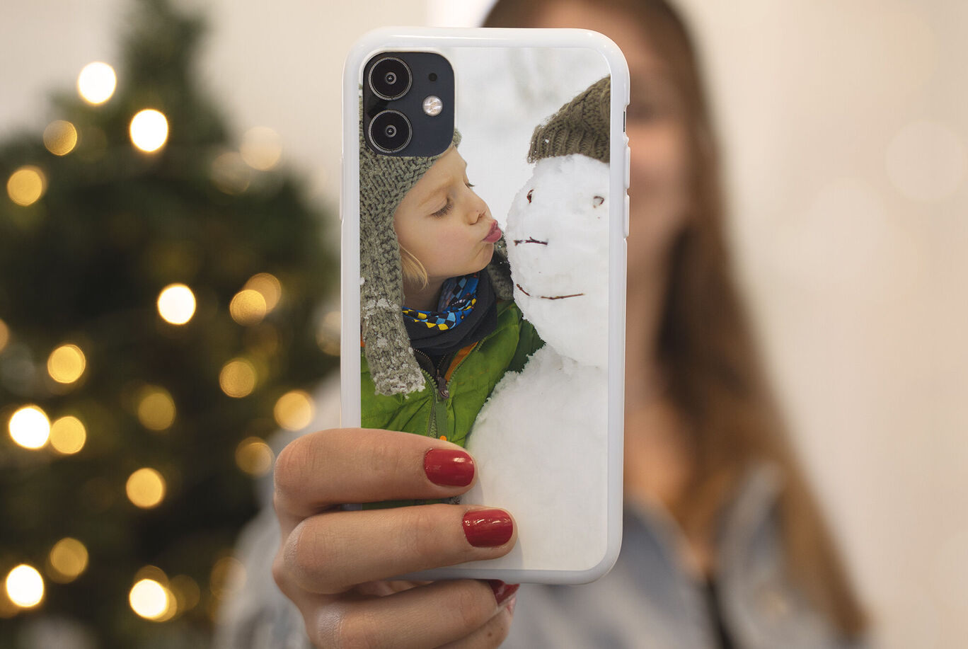 funda de móvil personalizada con tus fotos, es un regalo perfecto para Navidad.