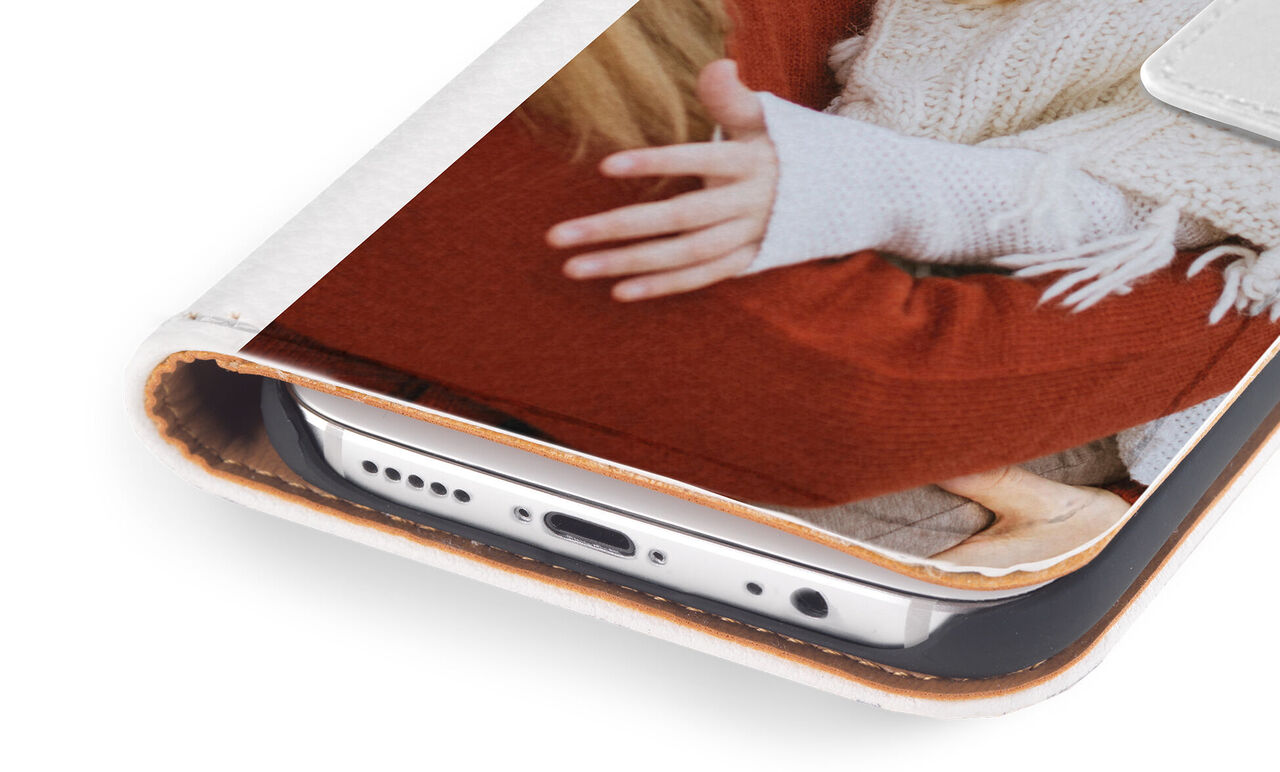 Funda personalizada móvil polipiel apertura lateral 003