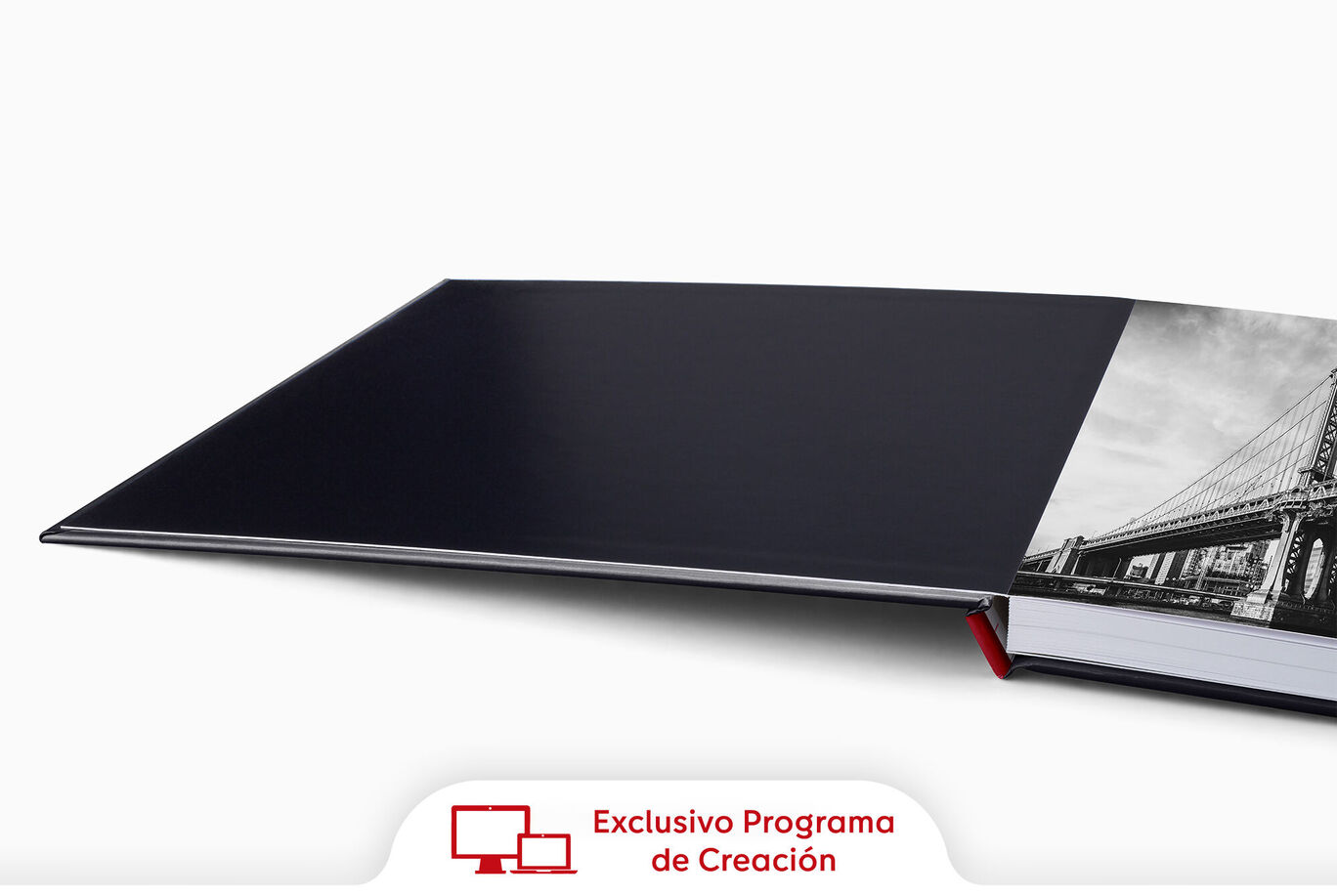 Página de la tapa negra para álbumes de fotos