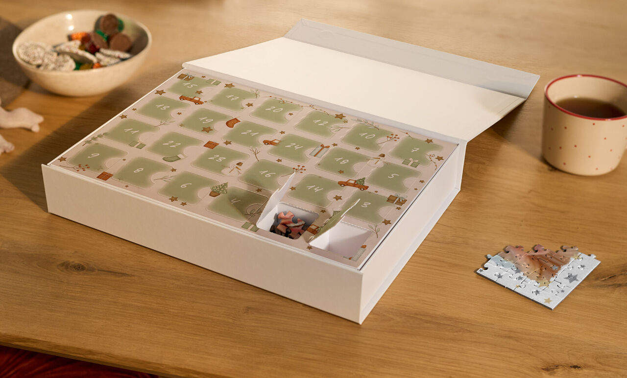 Caja puzzle calendarios de adviento