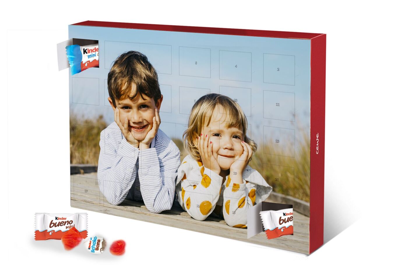 calendarios de adviento personalizados con chocolates y fotos