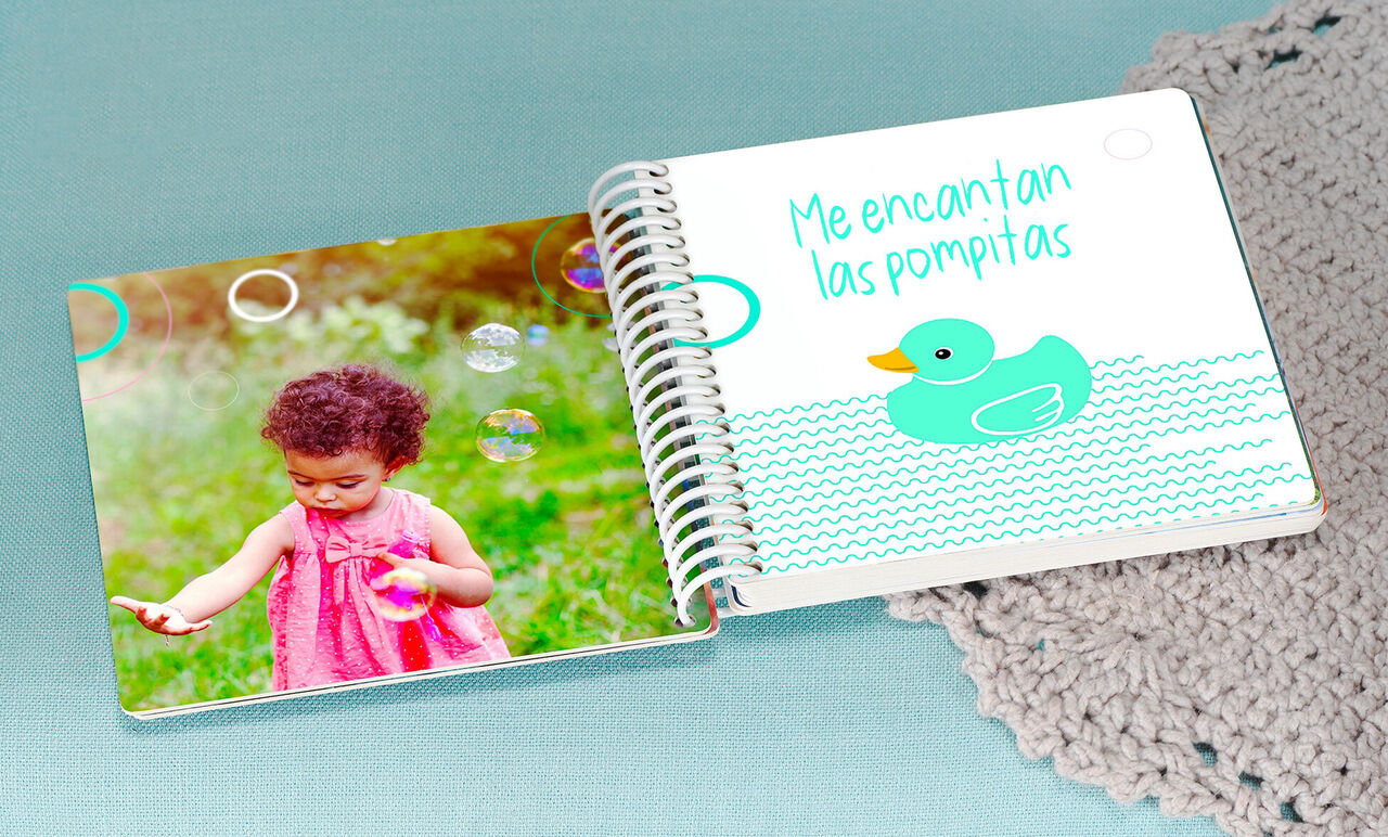Álbum digital cewe bebe con espiral 002