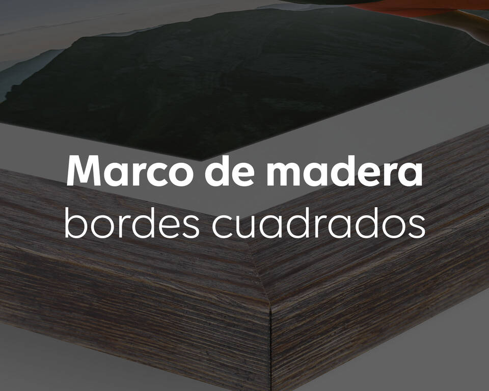 Marco De Madera Color Natural 40x60