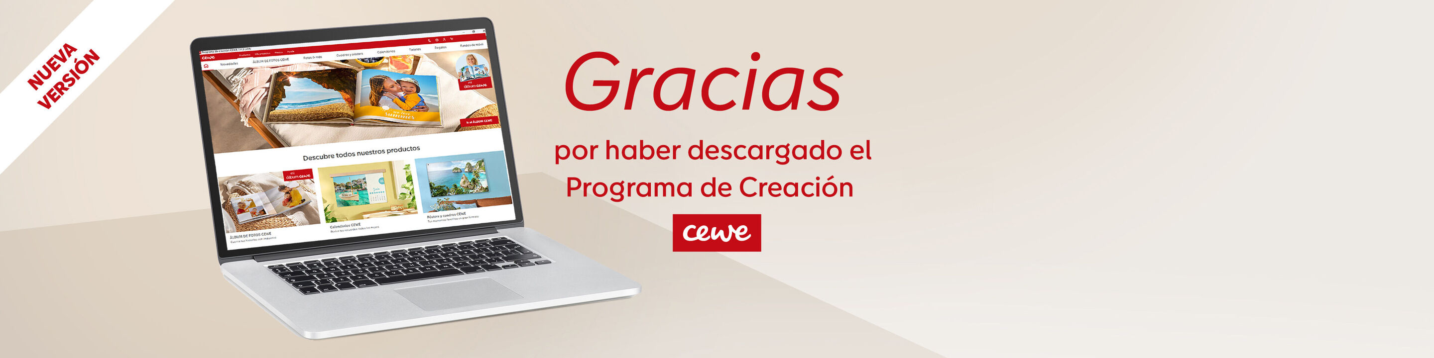 Gracias por descargar el programa de creación