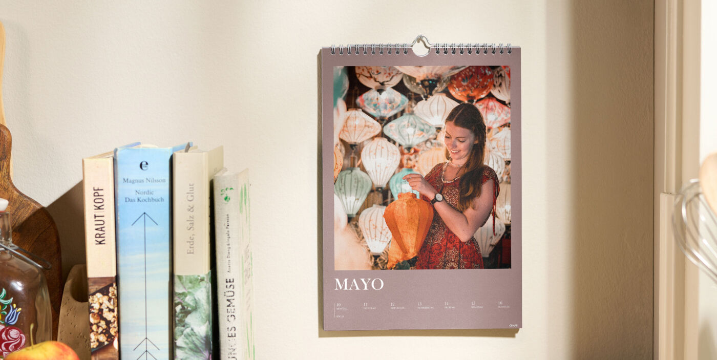 Calendario Pared A4 Semanal "Mayo"