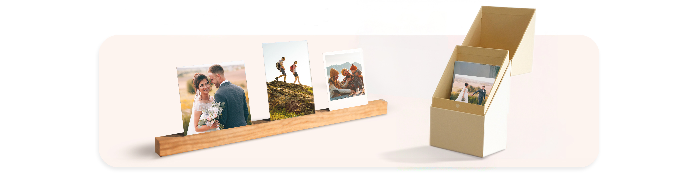 Los mejores accesorios para acompañar tus revelados: cajas, soportes de madera y mucho más...