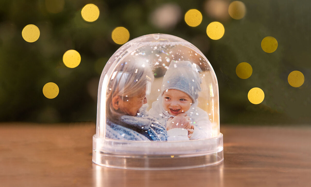 ≫ Bola de Nieve con Foto personalizada ❤️ - Transparent Gift