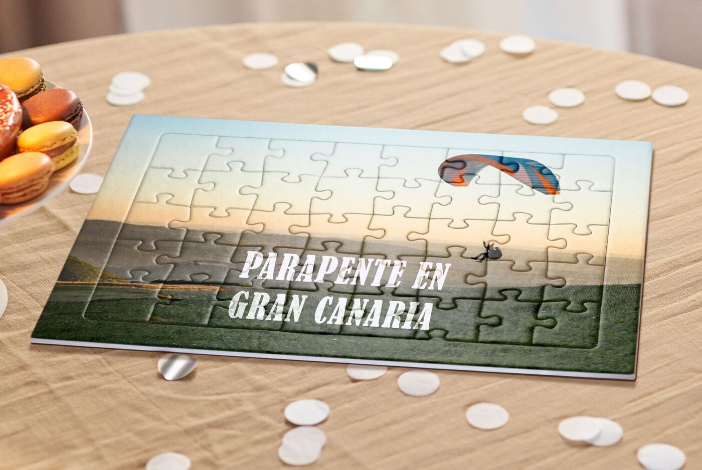 Puzzle personalizado con mensaje regalo, ideal para un regalo original.