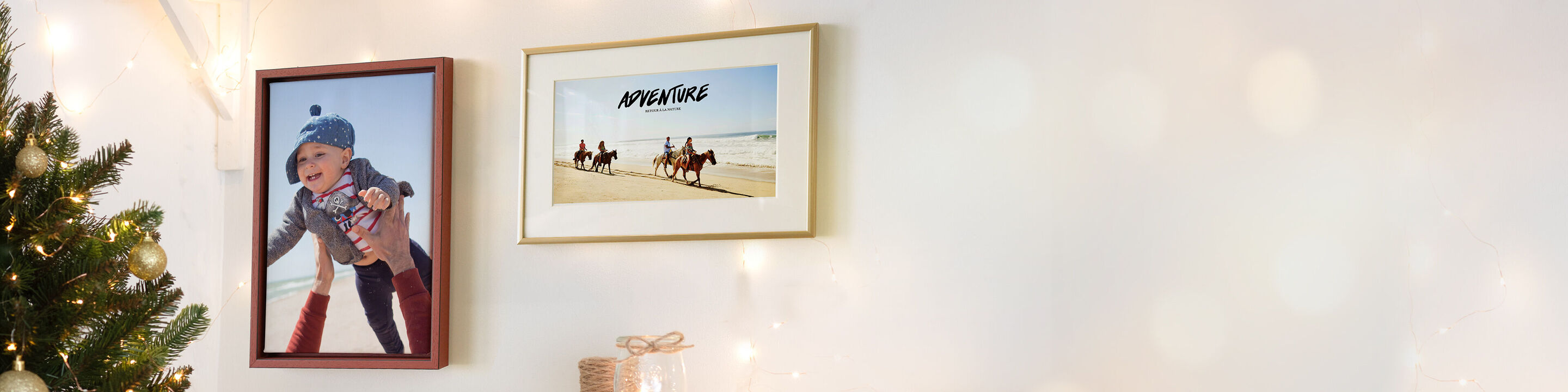 Momentos de bienestar con imágenes cuidadas en la pared.