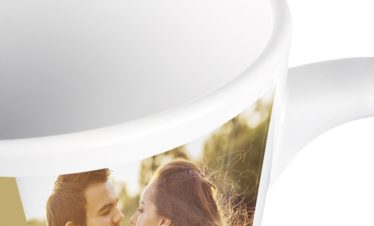 Taza pequeña personalizada de café con foto