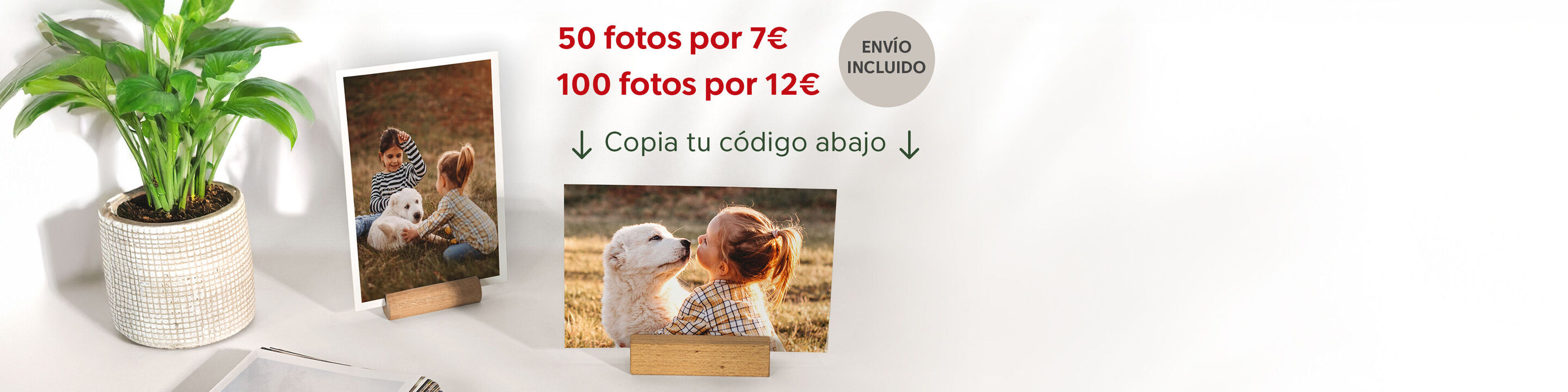 Imprime tus mejores fotos: revelado, cajas con fotos, fotos retro, ampliaciones, revelado ecológico y más productos.