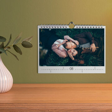 Calendario personalizado para pared A5 horizontal