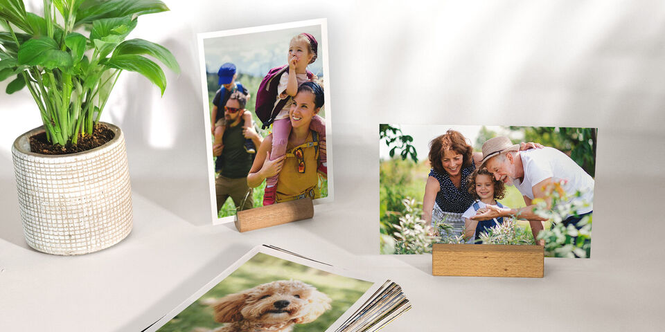 Imprime tus mejores fotos: revelado, cajas con fotos, fotos retro, ampliaciones, revelado ecológico y más productos.