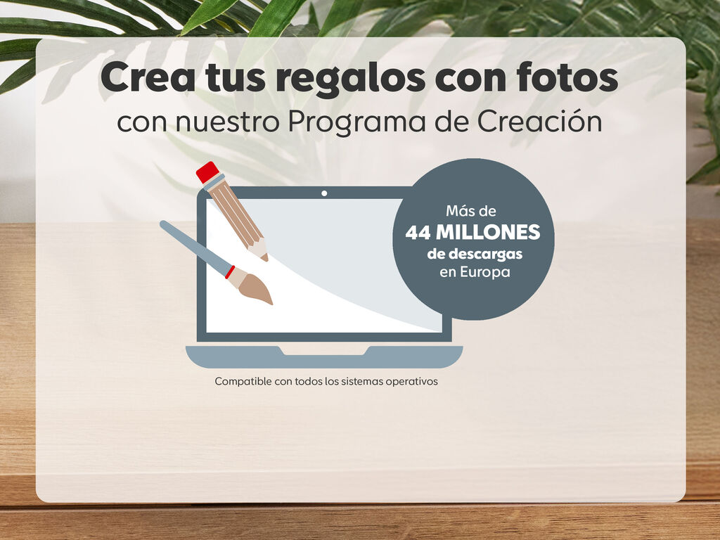 Descargar programa de creación para álbumes CEWE, más de 44 millones de descargas en Europa.
