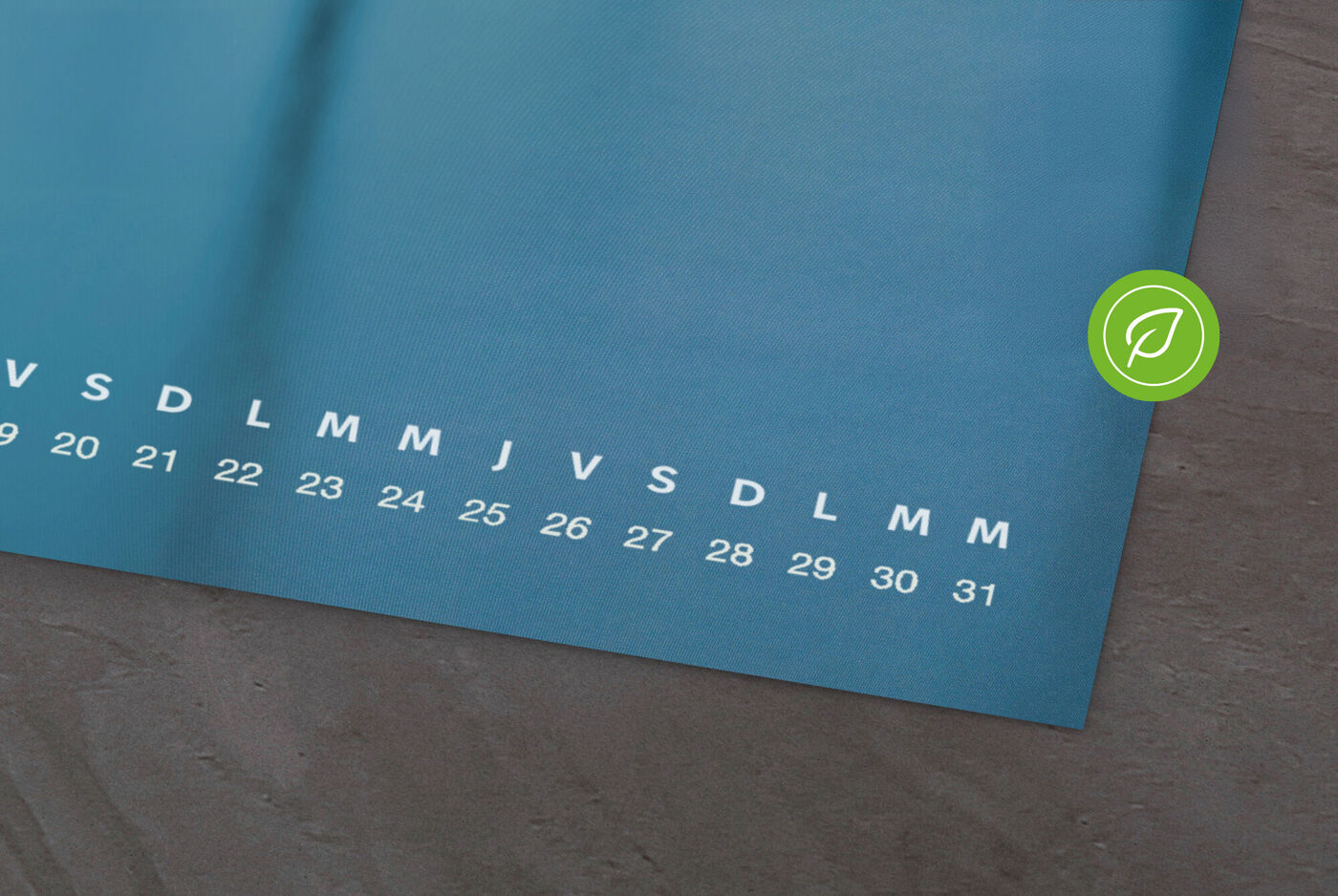 Calendario 100% con papel reciclado