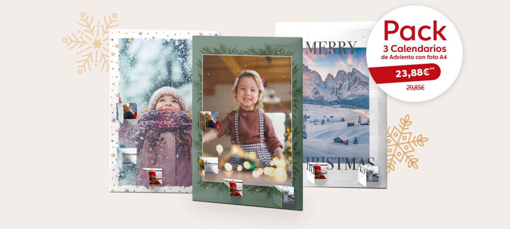 Descuento Pack de 3 Calendarios con Fotos