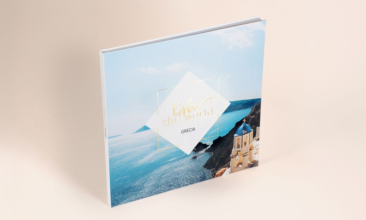 álbum de fotos xl cuadrado con fotos de vacaciones