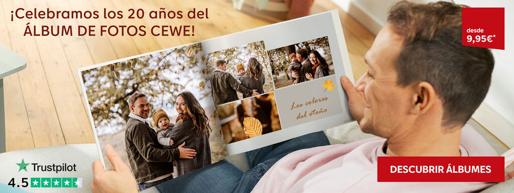 crea tu álbum de fotos CEWE personalizado con la máxima calidad garantizada