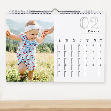 Calendario personalizado para pared A4 horizontal