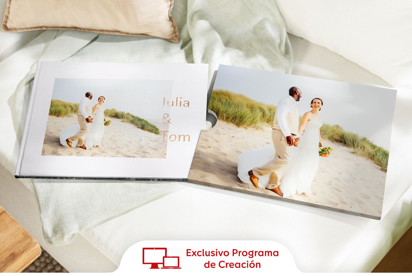 funda personalizable para el álbum de fotos XL cuadrado.