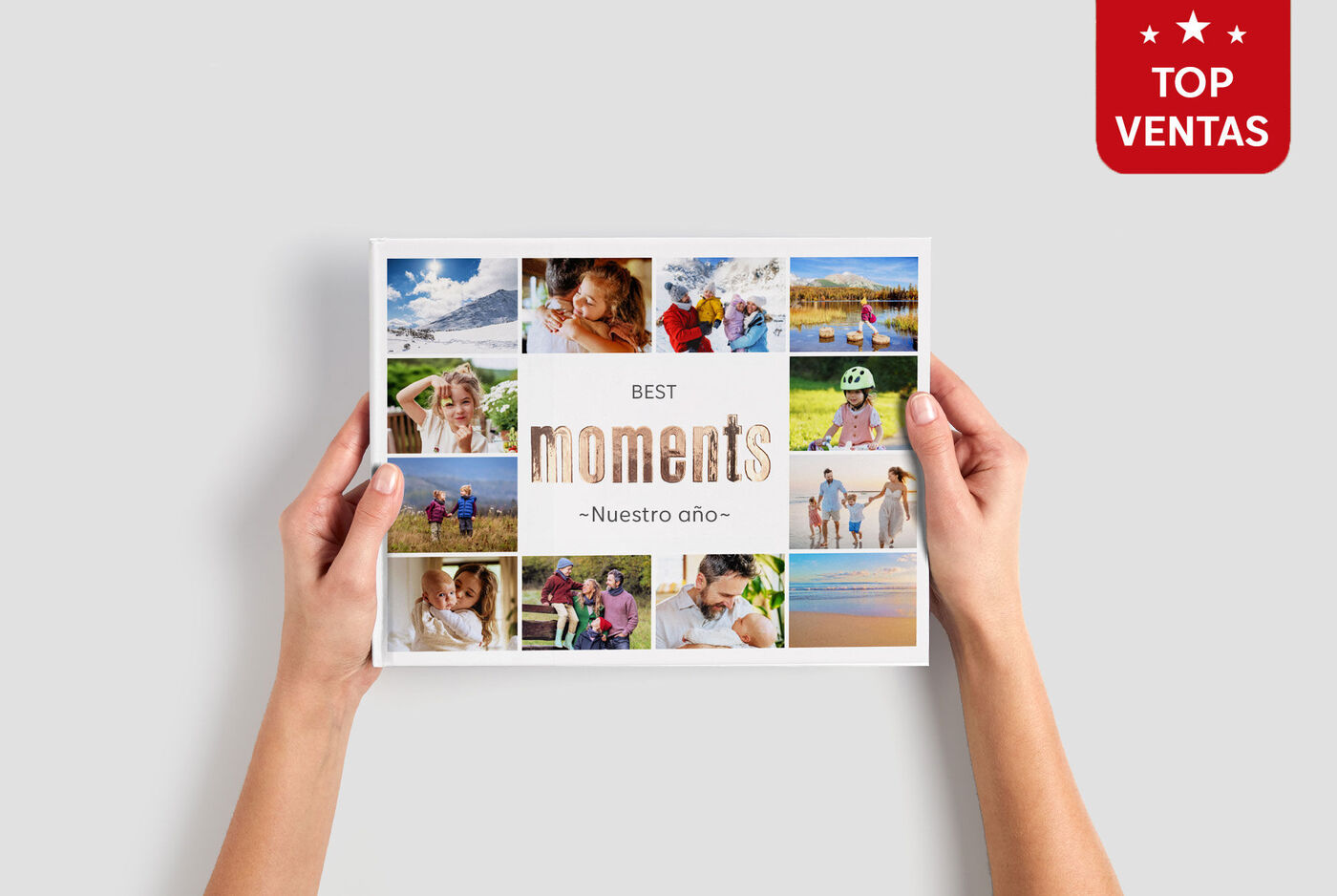 álbum de fotos grande horizontal.