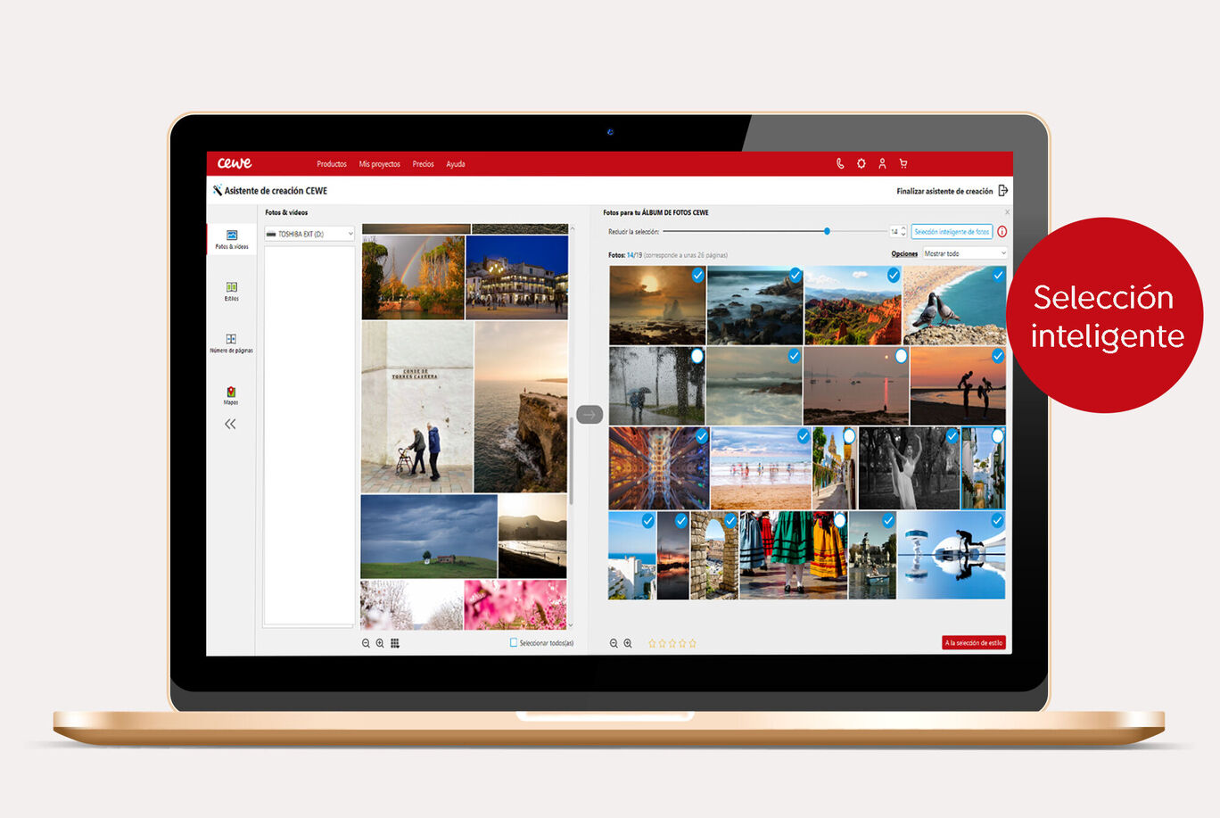 Selección inteligente de las fotos para no perder tiempo