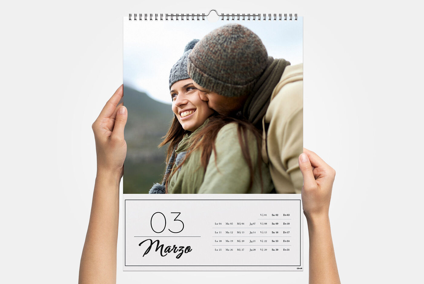 Calendario de pared A3 vertical personalizado