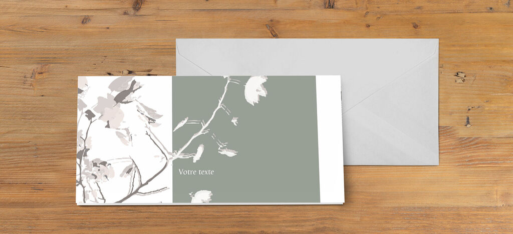 Una tarjeta delicada con diseño floral en colores suaves, lista para regalar.