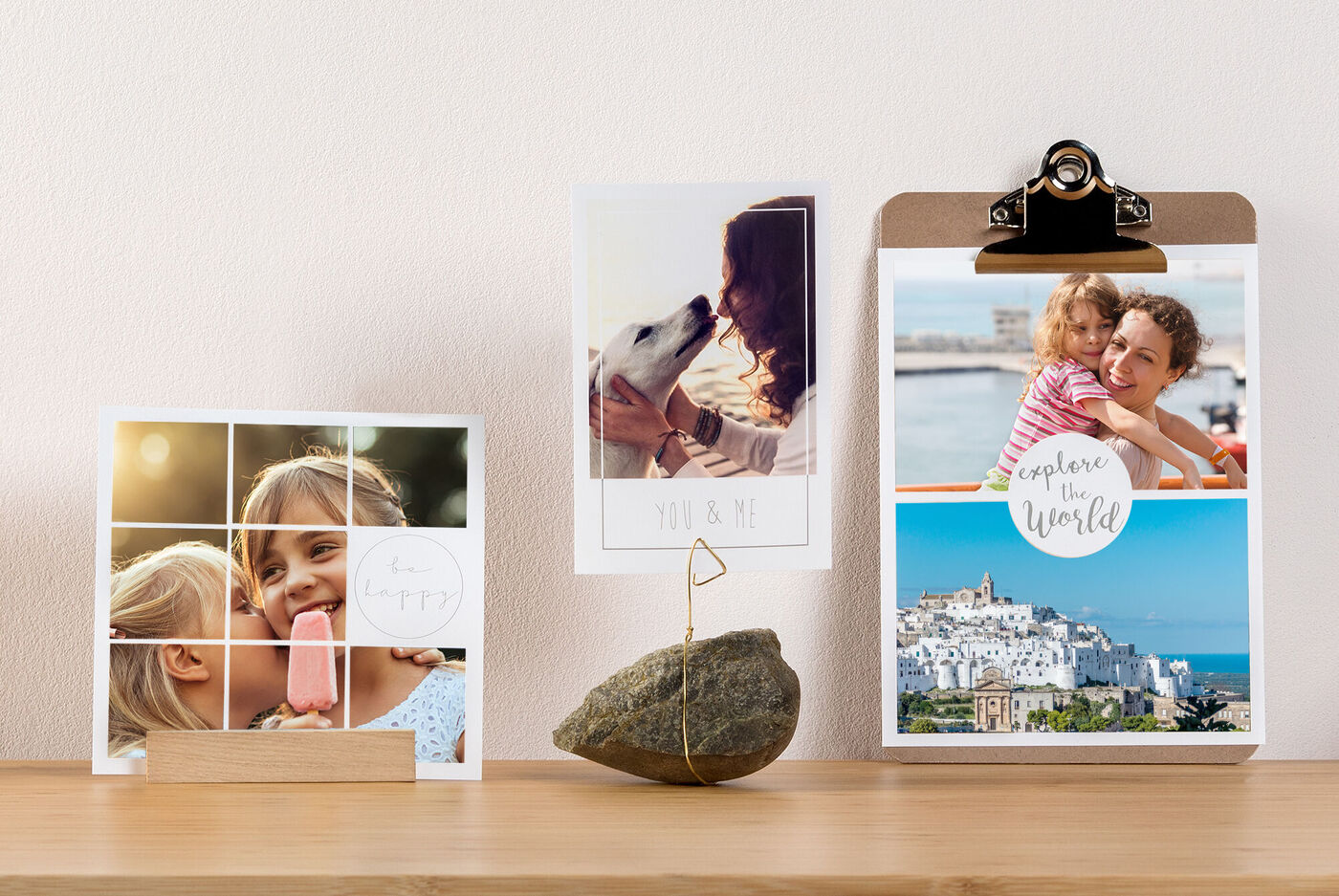 Marco de fotos con momentos felices y recuerdos.