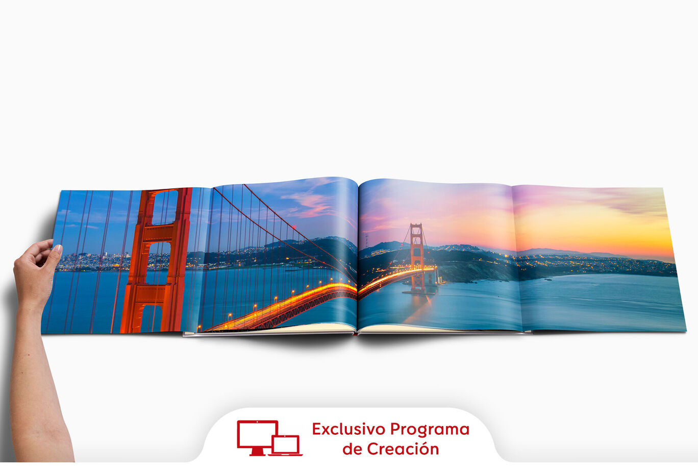 Página panorámica de más de 1 metro, una sola página formada por 4 páginas