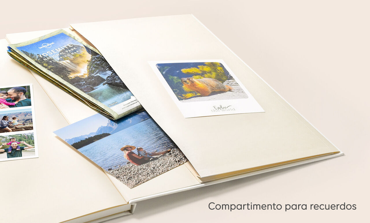 Compartimento para recuerdos para el álbum de fotos A4 vertical