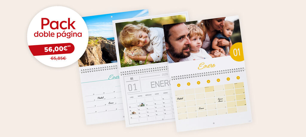 Pack 3 calendarios de pared