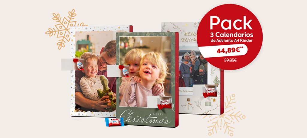 Descuento Pack 3 calendarios de adviento Kinder